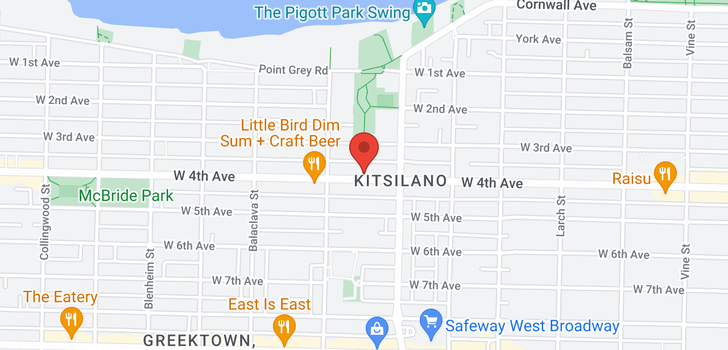 map of 2915 W 4TH AVENUE
